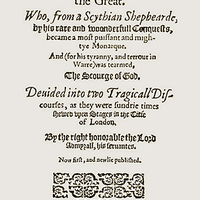 Tamburlaine Part 1 & 2